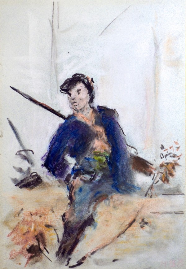 Study of a French soldier by Hercules Brabazon Brabazon